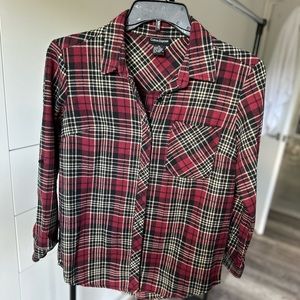 Cotton express, plaid bottom down, M, warm material